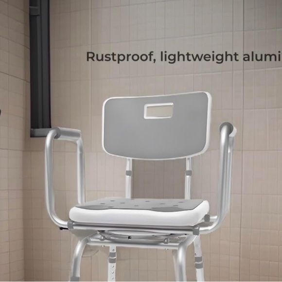 The BEST MOBB+ 3.0 Premium Bathroom Swivel Shower Chair Bath BenchBack360 Degree - Picture 9 of 11